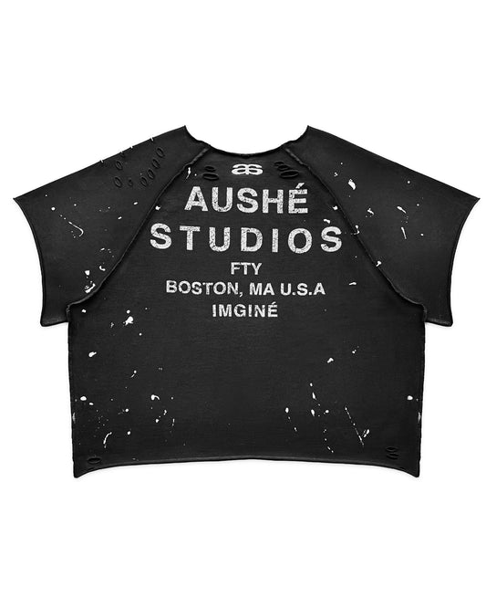Black Contrast Tee