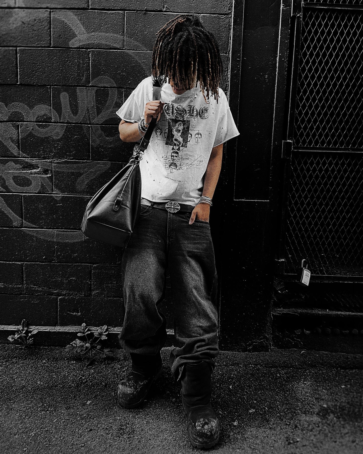 White Contrast Tee