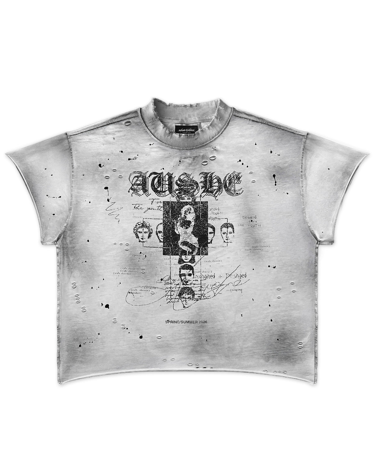 White Contrast Tee