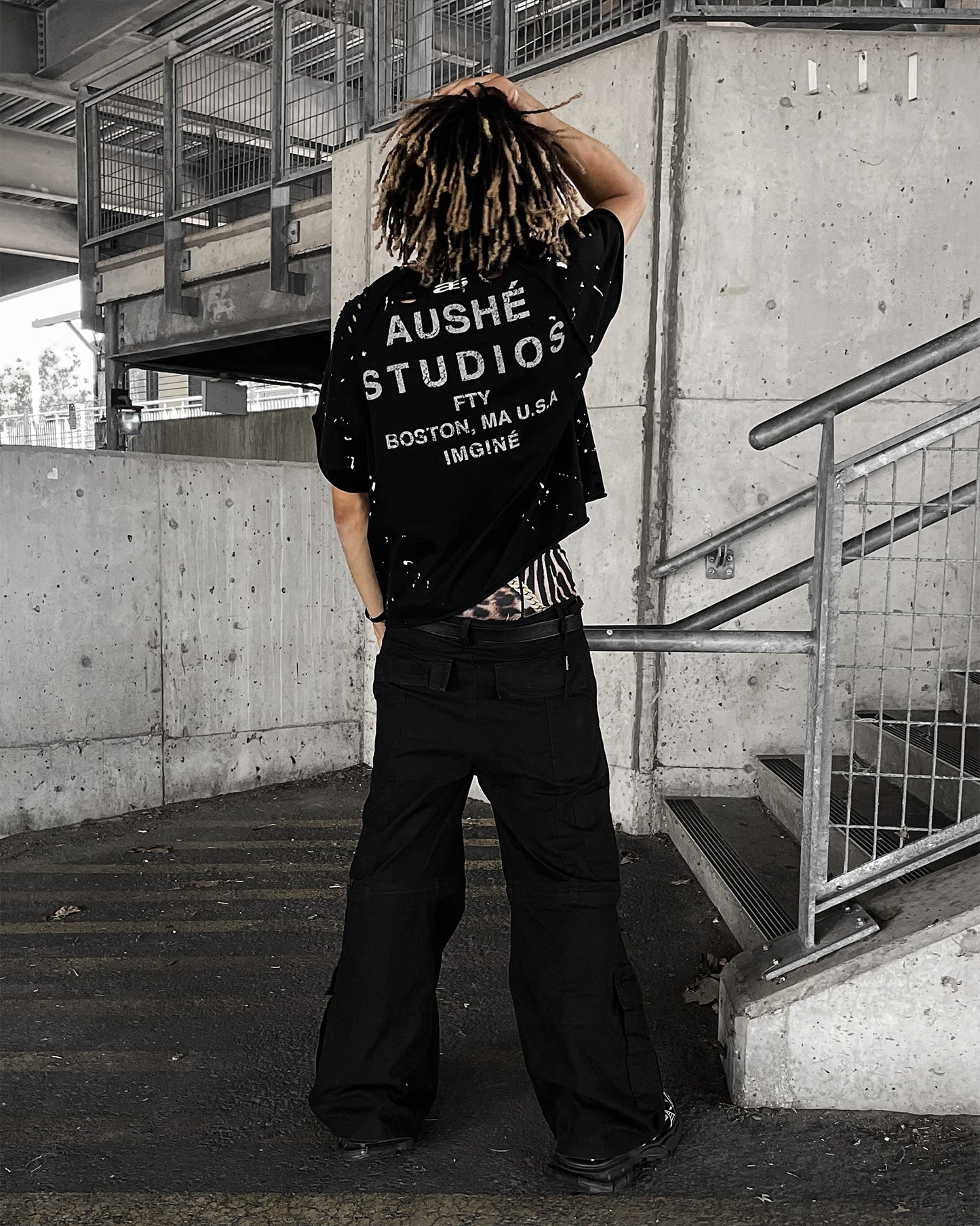 Black Contrast Tee