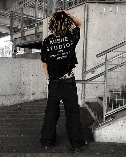Black Contrast Tee