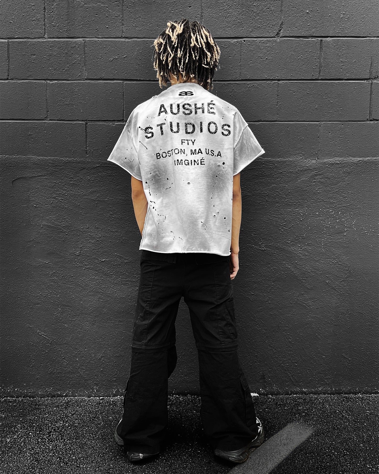White Contrast Tee