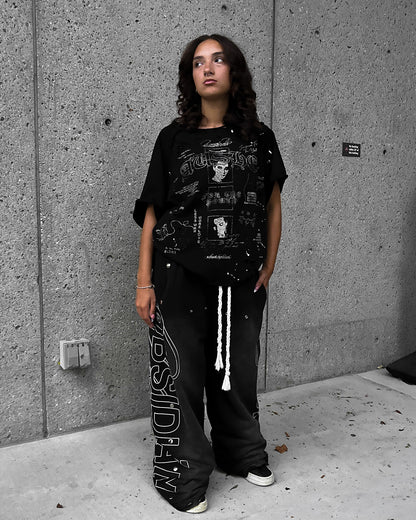Black Contrast Tee