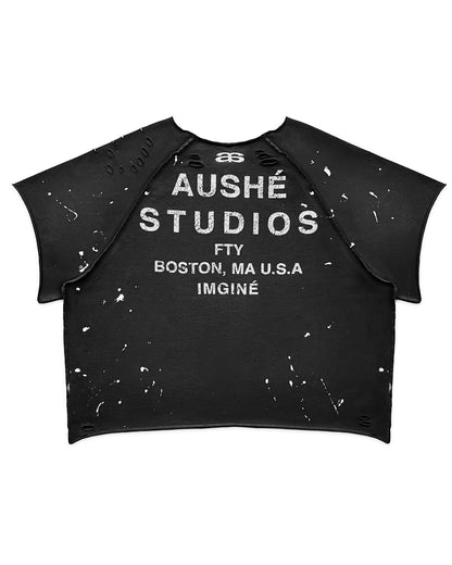 Black Contrast Tee