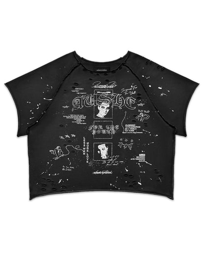 Black Contrast Tee