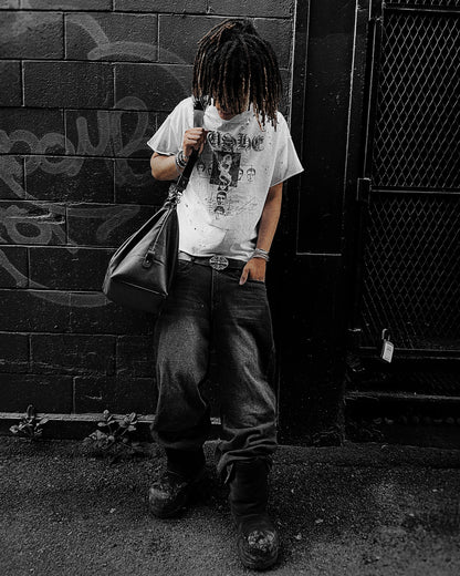 White Contrast Tee