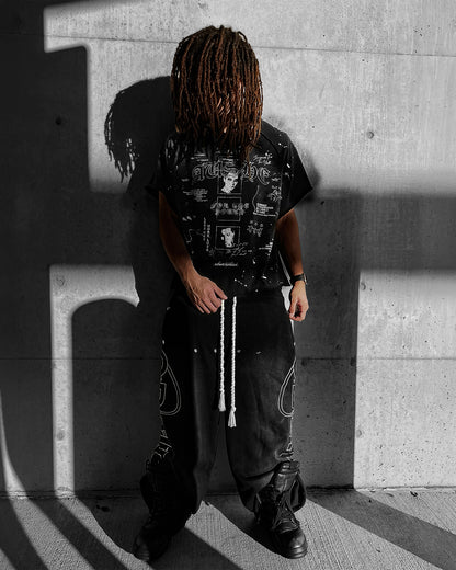 Black Contrast Tee