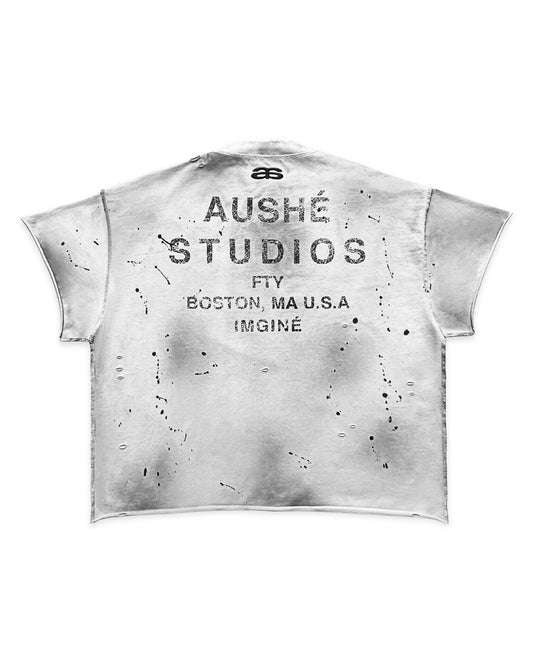 White Contrast Tee